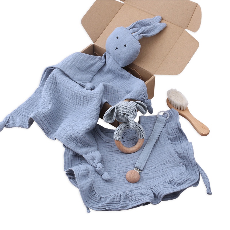 Set 5 Phụ Kiện Kẹp Ti Giả / Khăn Yếm Ăn Dặm Cho Bé Sơ Sinh