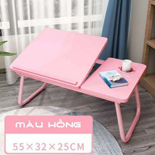 Bàn laptop đa năng Bàn học gấp gọn thông minh tùy chỉnh góc độ có khay để cốc chặn laptop ipad