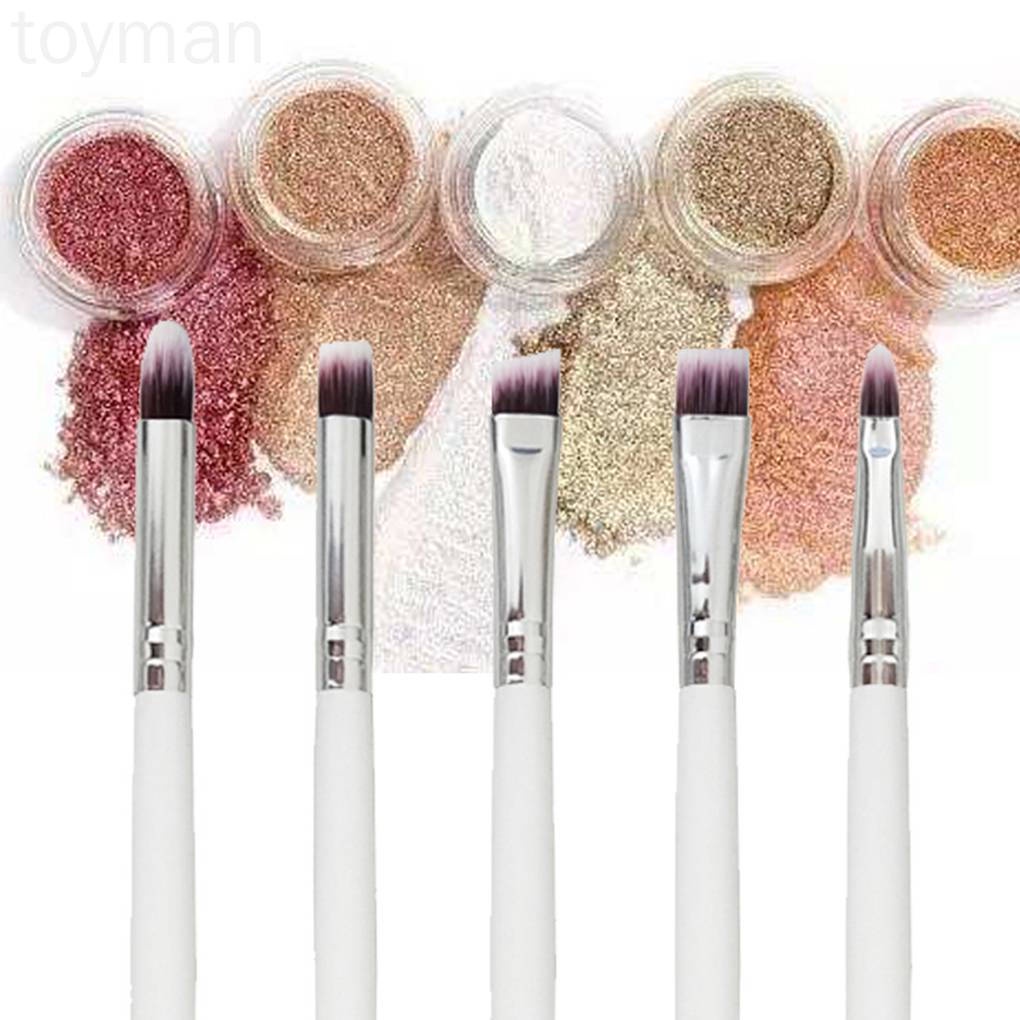 [Hàng mới về] Set 6 cọ trang điểm phấn mắt lông mềm tay cầm bằng gỗ tiện dụng