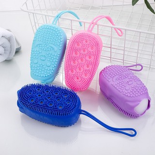 [Hot Hit] Bông Tắm Bọt Biển Silicon 2 Mặt, Bông Tắm Chuột Tiện Lợi, Siêu Mềm Mịn