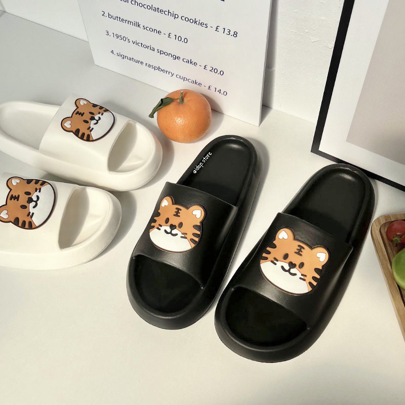 𝐢𝐃É𝐏 𝐃𝐋𝟐𝟐𝟖 Dép bánh mì nữ quai ngang siêu nhẹ hình Hổ (Form nhỏ) dễ thương siêu bền