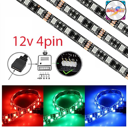 DÂY LED ARGB 5v 3pin, RGB 12v 4pin đồng bộ main, 6pin đồng bộ HUB COOLMOON