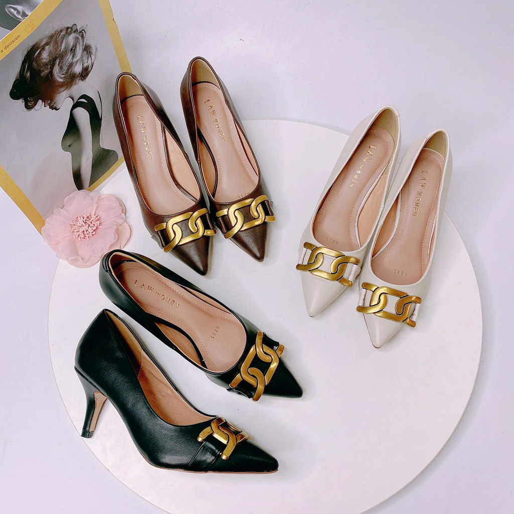 Giày cao gót 5cm - giày công sở - giày gót 5p thời trang nữ (Cotay_K75)
