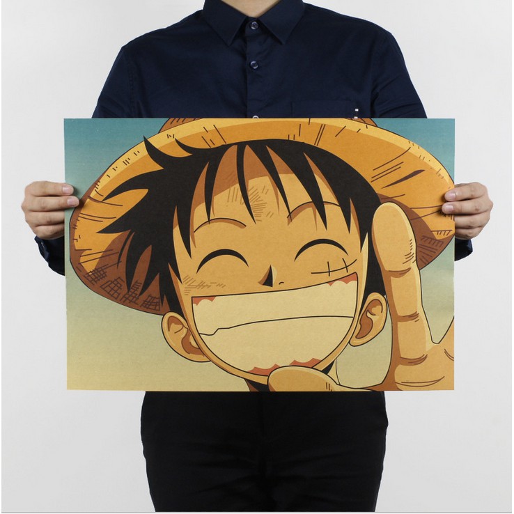 Poster Luffy trong phim hoạt hình One Piece