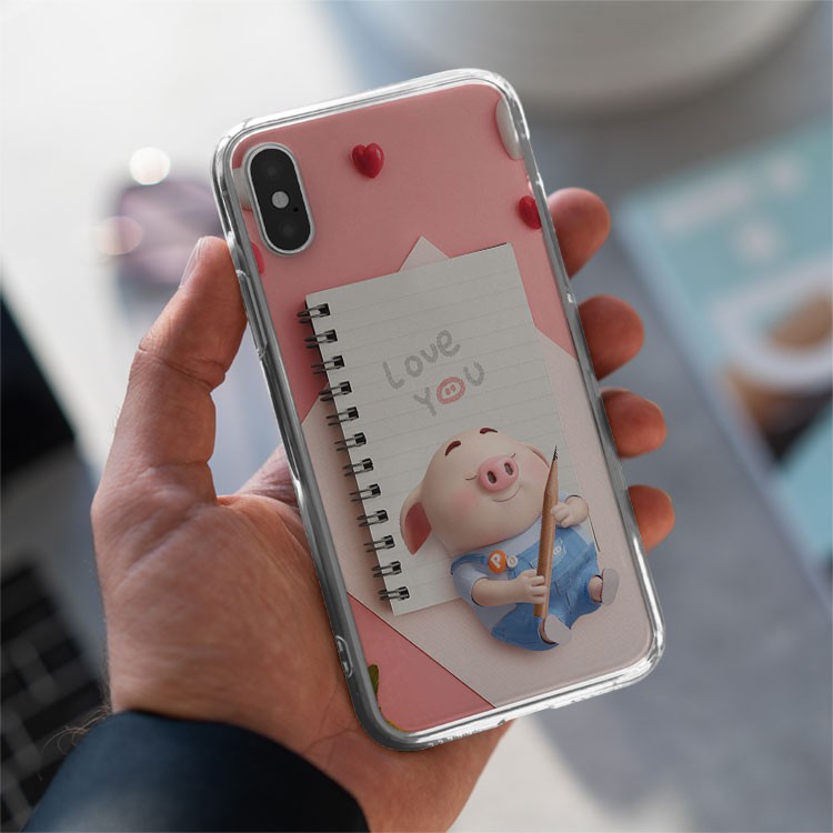 Ốp lưng lợn con tỏ tình Iphone 7/7Plus/8/8Plus/X/Xs/Xs Max/11/11 Promax/12/12 Promax PIG20210033