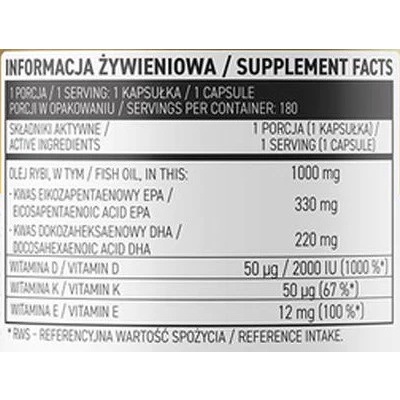 Ostrovit Omega3 + D3 + K2  Dầu Cá Fish Oil -