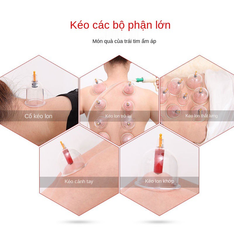 giác hơi Bộ bình chữa cháy tại nhà, loại bơm, kích hoạt tuần hoàn máu, khử huyết ứ, hút ẩm, gas không thủy tinh