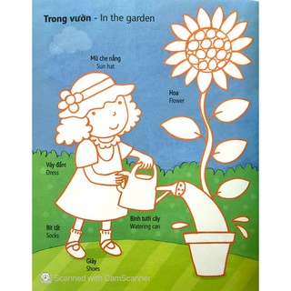 Sách tô màu bóc dán - Trang phục - Getting dressed