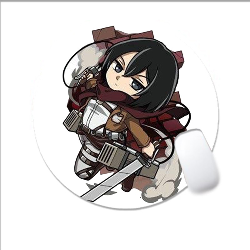 Miếng lót chuột IN HÌNH ATTACK ON TITAN Đại Chiến Titan M1 lót kê chuột anime chibi game xinh xắn