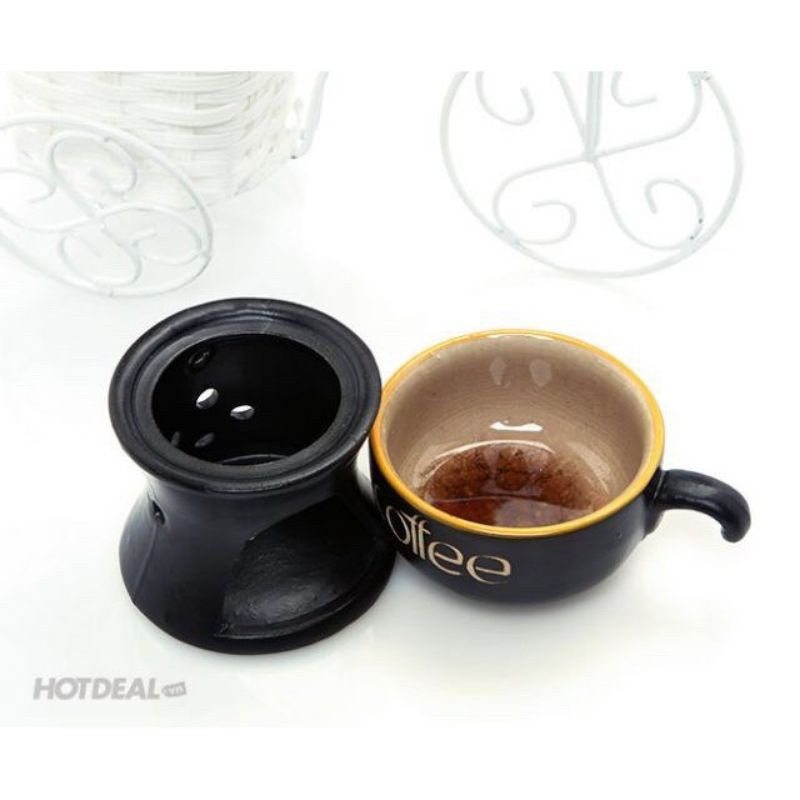 Hâm nóng cafe.Hàng sứ Bát Tràng