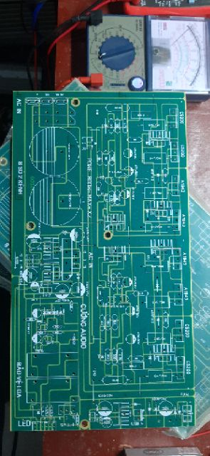 Bo pcb 8 sò liền nguồn công suất 800w × 2kênh (có rơle bảo vệ loa)