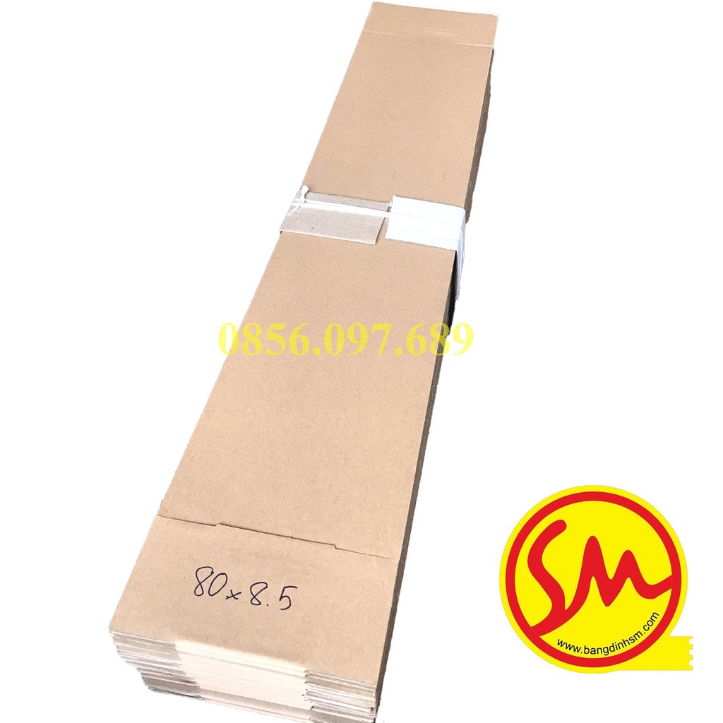 THÙNG DÀI, HỘP GIẤY CARTON 80x8.5x8 sóng B, 03 lớp chuyên dùng ĐÓNG GÓI CÁC SẢN PHẨM, VẬN CHUYỂN MỘT CÁCH DỄ DÀNG
