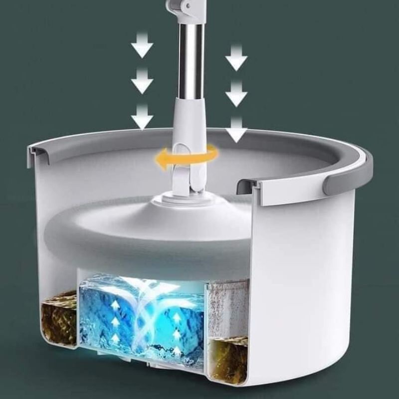 Lau nhà tách nước sạch bẩn thông minh K9