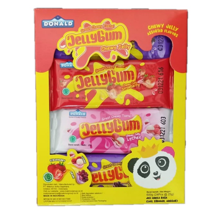 🍧 Thạch Jelly Gum Donald hộp 600gr - 24 gói 🍧