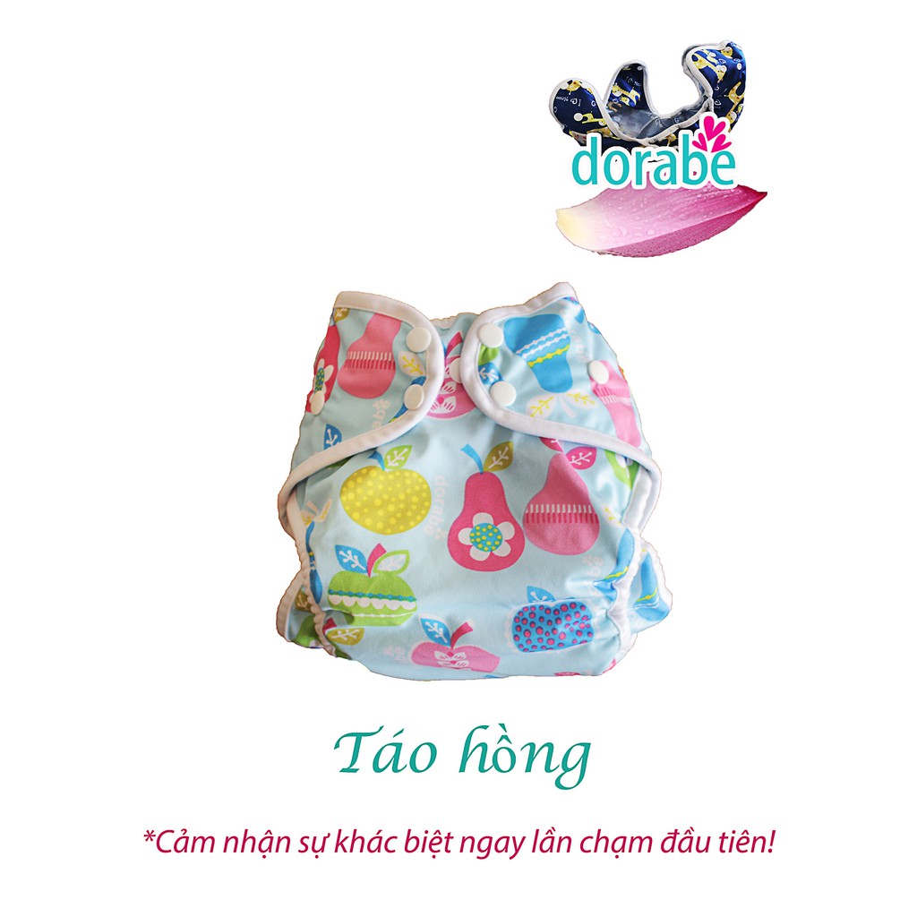 Bộ 2 vỏ tã đa năng Dorabe size M + 4 lót đêm đa năng (03kg đến 16kg)