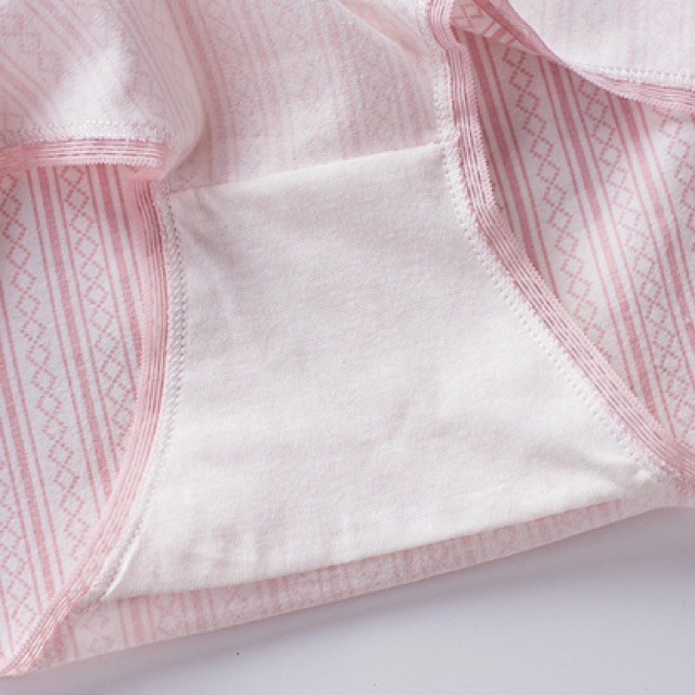 Quần Lót Nữ Cotton Y Tế Phối Cạp Ren 045, Kẻ Sọc trẻ trung, năng động | BigBuy360 - bigbuy360.vn