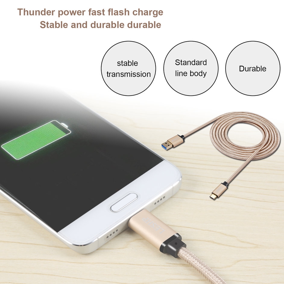 Dây Cáp Sạc Leshhp Chuyển Đổi Từ Usb3.0A Sang Usb Type-C 1m