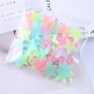 100 ngôi sao dán tường dạ quang 3cm