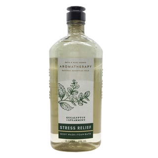 Gel tắm thư giãn Bath & Body Works Aromatherapy Stress Relief Eucalyptus + spearmint 295ml