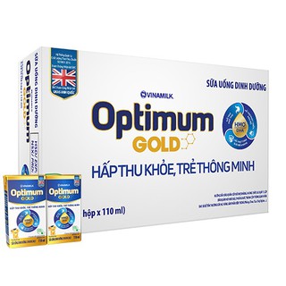 Thùng 48 hộp sữa bột pha sẵn optimum gold 110ml
