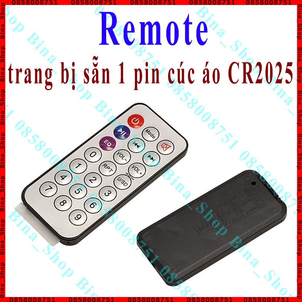 Mạch giải mã âm thanh Bluetooth 5.0 XFW-WRBT (remote mua riêng) DC 3.7v-24v