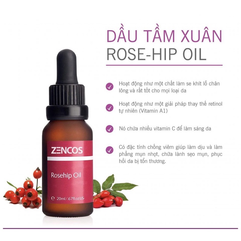 tinh dầu tầm Xuân Trilogy rosehip oil [chuẩn Úc]