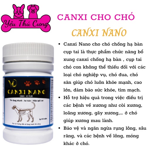 Canxi nano cho chó  - YÊU THÚ CƯNG