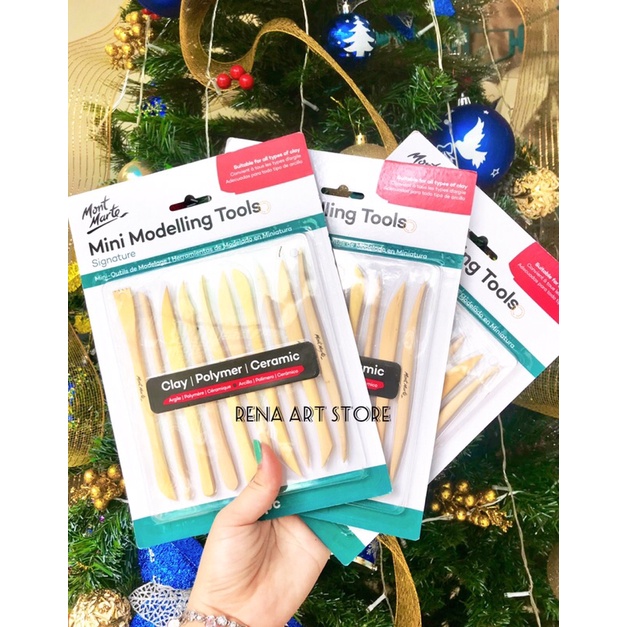 Bộ dụng cụ tạo hình, điêu khắc đất sét 10 cây Montmarte phiên bản mới nhất