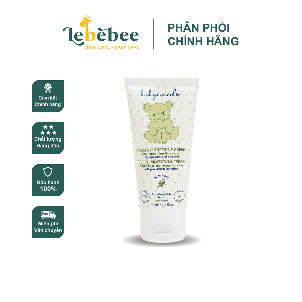 Kem xua muỗi chiết xuất tía tô đất và cây phong lữ Babycoccole 0M+