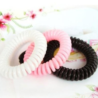 Cột Tóc Nhựa Dẻo Nhiều Màu Sắc Giá Rẻ MS: CT7 - MÀU ĐEN - Hưng Long PC