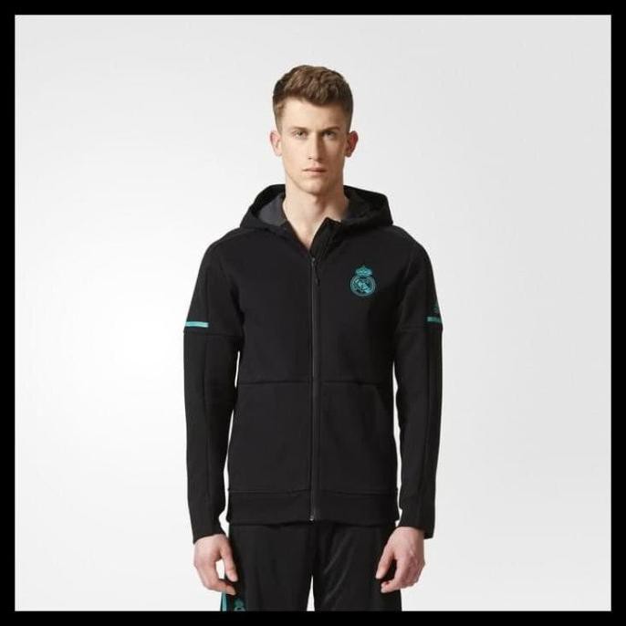 Áo Khoác Hoodie Màu Trơn In Chữ Real Madrid Away Zne