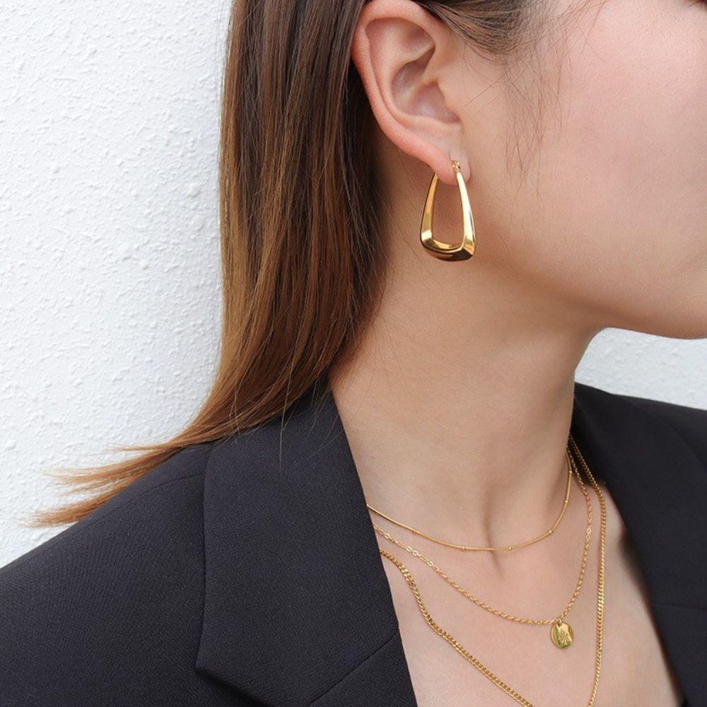 Bông Tai Hình Vuông Thời Trang Dành Cho Nữ