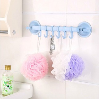 Thanh Treo Đồ Dán Tường - 6 Móc Đa Năng