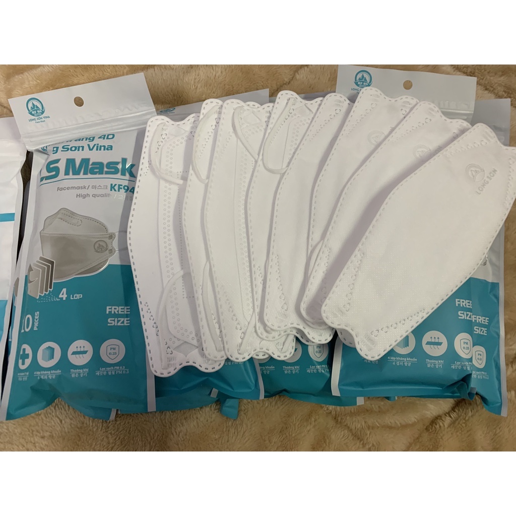 [XẢ KHO] Khẩu trang 4 Lớp KF94 LS MASK Chống Bụi Mịn Và Kháng Khuẩn Hàng Cao Cấp - Cam Kết Chính Hãng