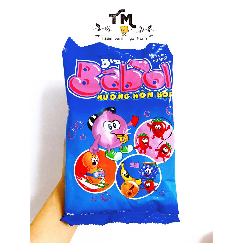 10 viên kẹo gum thổi Big Babol Hương Trái Cây Hỗn Hợp