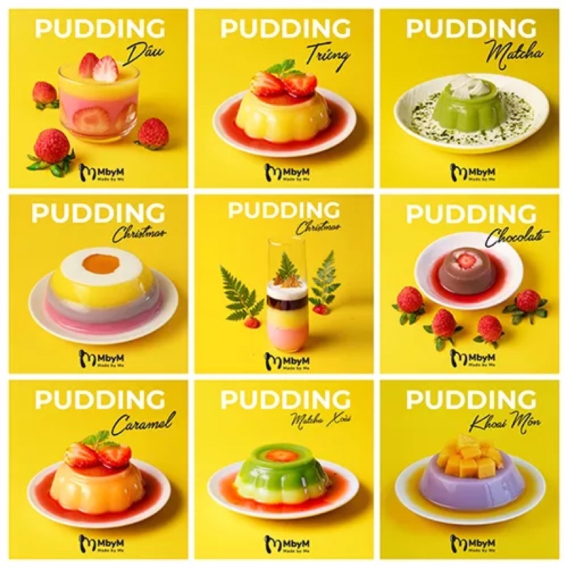 Bột bánh Flan Pudding Dou Xian 100g (Tách từ túi 1kg)