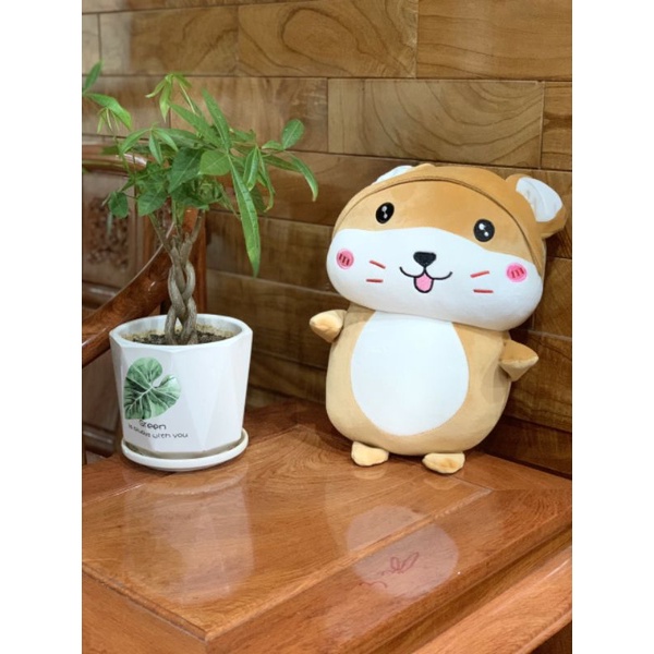 Thú gấu nhồi bông gối ôm hình chuột Hamster làm quà tặng cho bé đáng yêu siêu kute - Oneshop88.vn