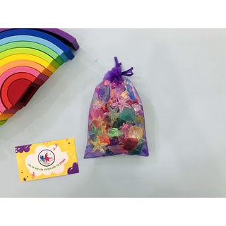 Túi động vật biển chơi bàn ánh sáng