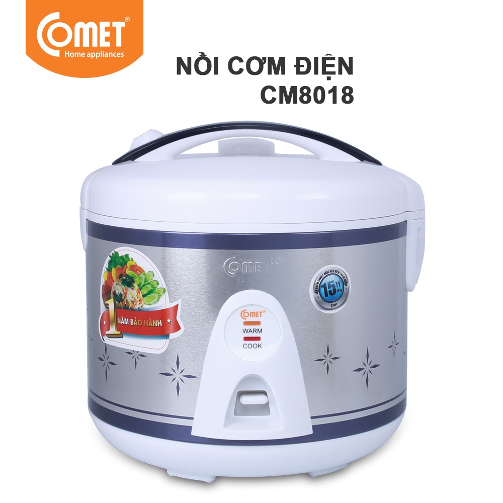 Nồi cơm điện nắp gài 1.8L COMET - CM8018