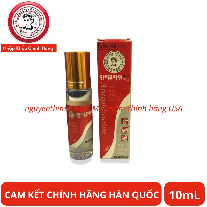 [Date 2024] Chai Lăn Dầu Nóng Xoa Bóp Antiphlamine Hàn Quốc 10mL - Cam Kết Chính Hãng