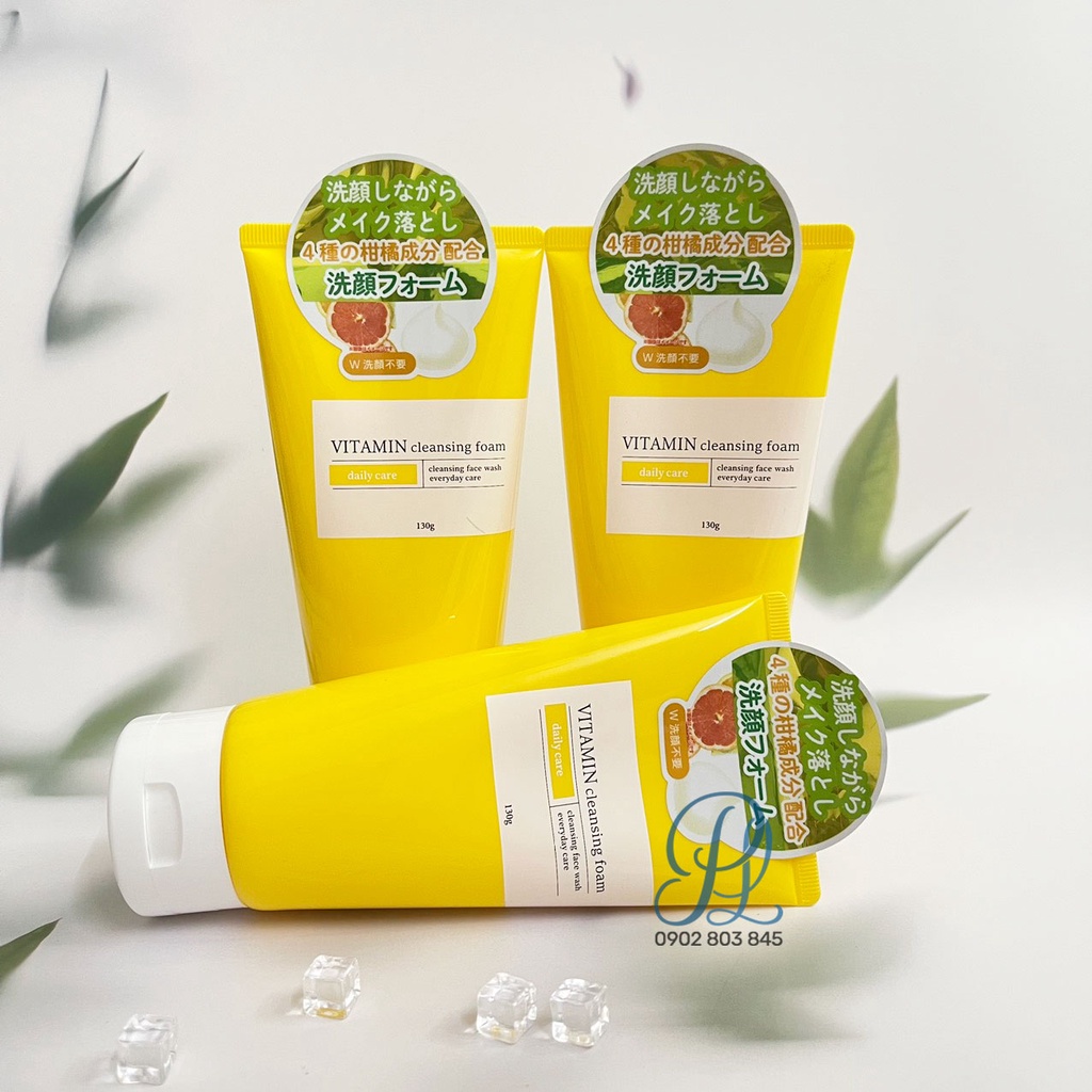 Sữa Rửa Mặt Hàng Ngày Chiết Xuất Vitamin Cleansing Foam 130g