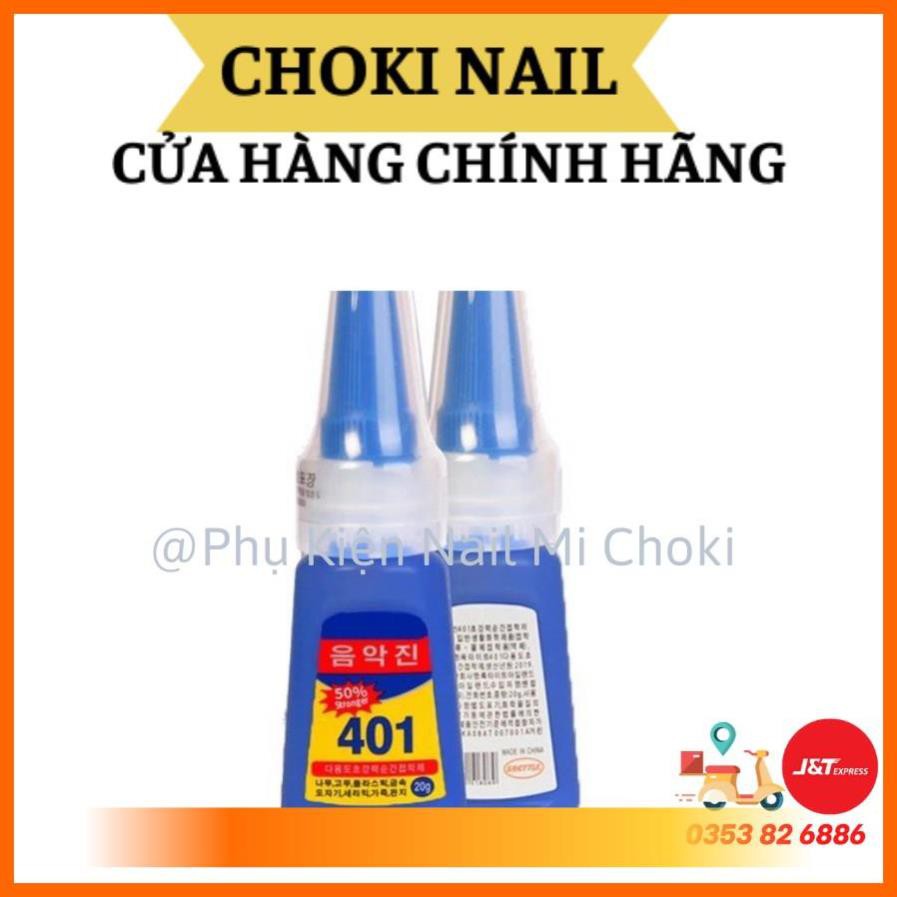 [Hàng Chính Hãng] keo dán móng 401, Keo nhanh khô có độ kết dính keo , có thể sử dụng để đính đá