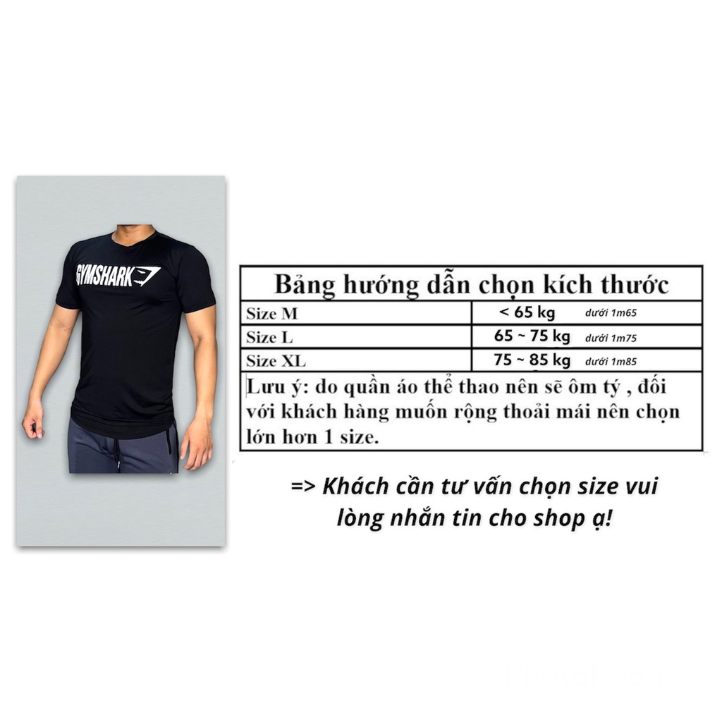 Áo thun nam tập gym DO GYM SHOP form ôm body, thun lạnh co giãn 4 chiều thoáng mát