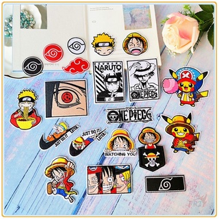 ♚ Miếng Dán Ủi Thêu Hình Nhân Vật Trong Phim Hoạt Hình One Piece ♚ 1 Sticker Ủi Thêu Hình Anime