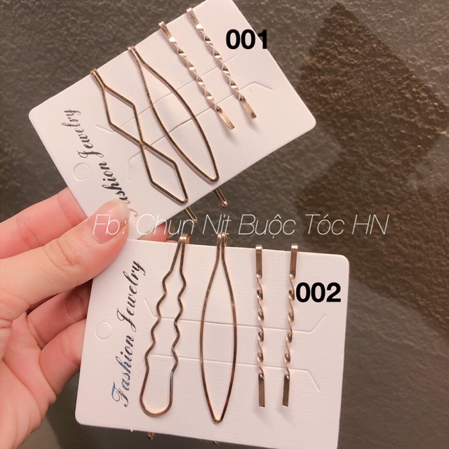 Set 4 kẹp gim hàn quốc