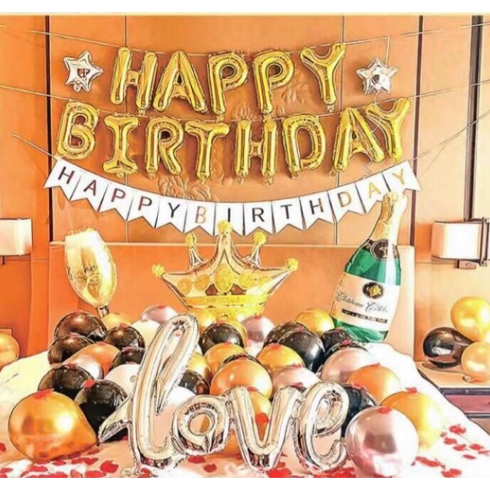 [Ảnh thật] Set trang trí sinh nhật lung linh HPBD (COMBO 89)