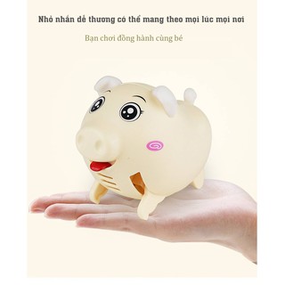 Đồ chơi chú heo cảm biến chạy theo tiếng thổi còi