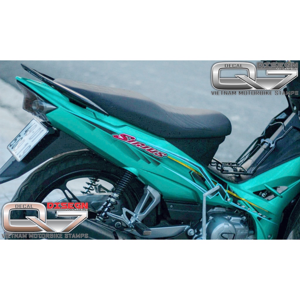 Tem Rời Sirius 110 Xanh Đen