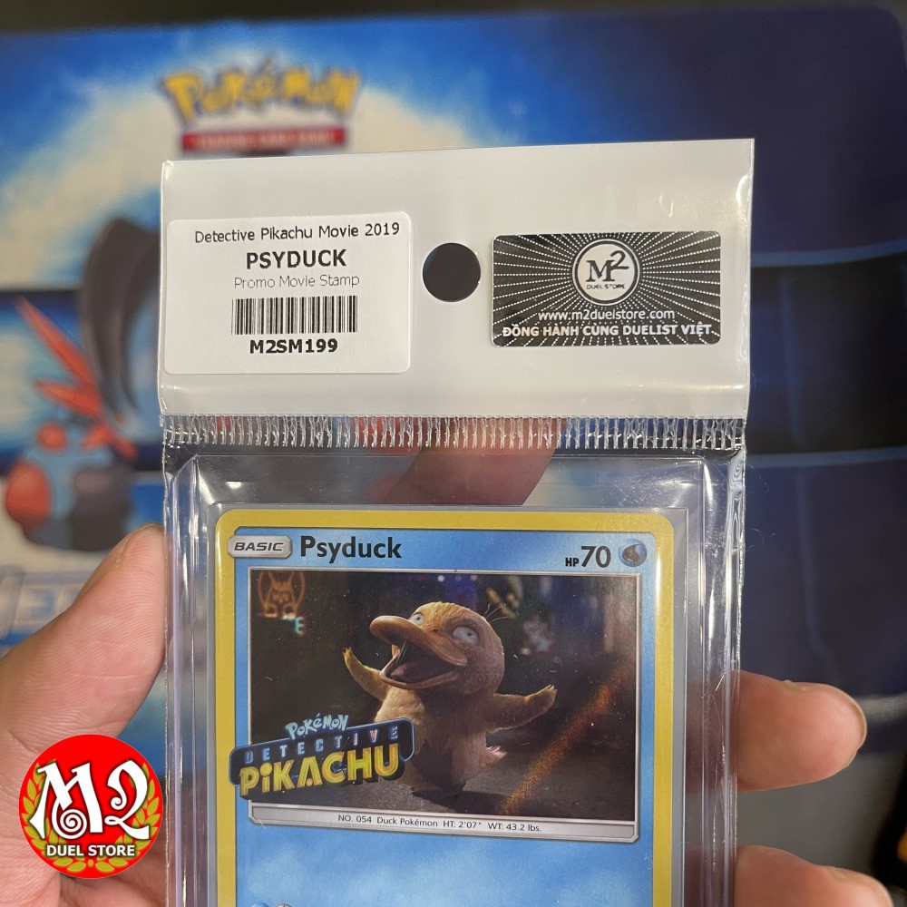 Lá bài Pokemon TCG - PSYDUCK SM199 - Thuộc phim điện ảnh Detective Pikachu - Sword &amp; Shield - Giao hàng như ảnh