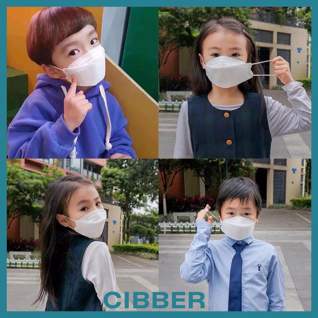 Khẩu Trang Trẻ Em KF94 Hàn Quốc - (Gói 10 Chiếc), Kháng Khuẩn, Chống Bụi Mịn PM 2.5